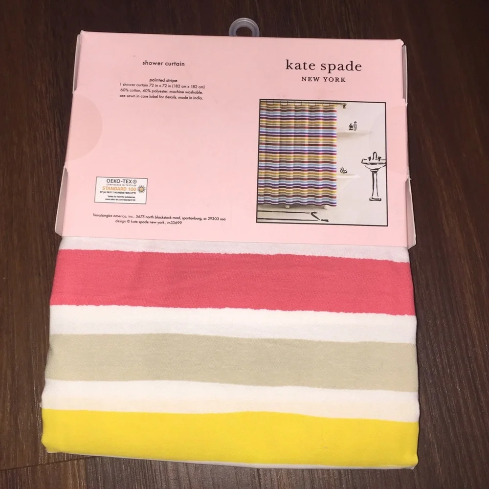 Kate Spade Pointed Stripe Shower Curtain 72